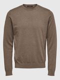 Selected LANGARM STRICKPULLOVER, Teak, highres - 16074682_Teak_778122_001.jpg