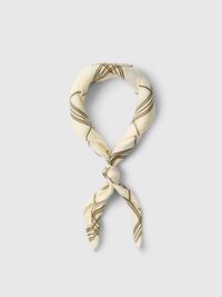 LINEN SCARF, Egret, highres
