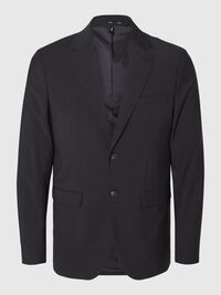SLIM FIT WOLMIX BLAZER, Black, highres