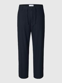 220 LOOSE FIT LINEN-BLEND TROUSERS, Black, highres