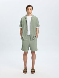 RIBBED SHORTS, Iceberg Green, highres