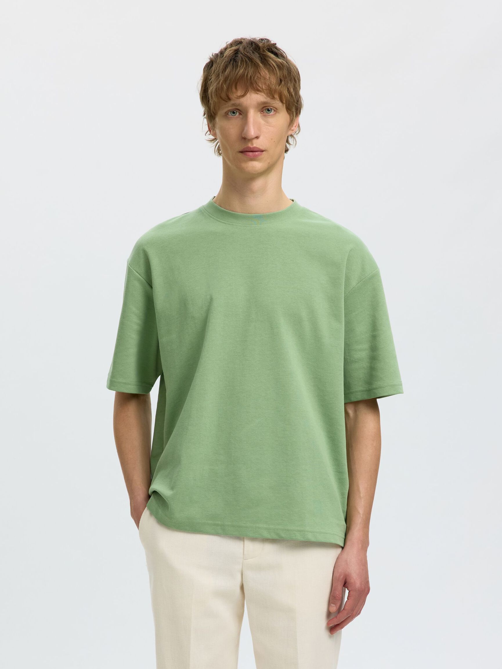 LOOSE FIT T-SHIRT, Aspen Green, highres