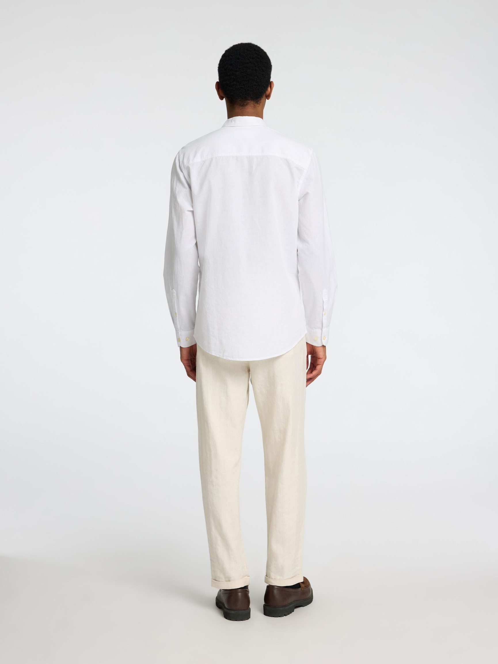 LONG SLEEVED SHIRT, White, highres