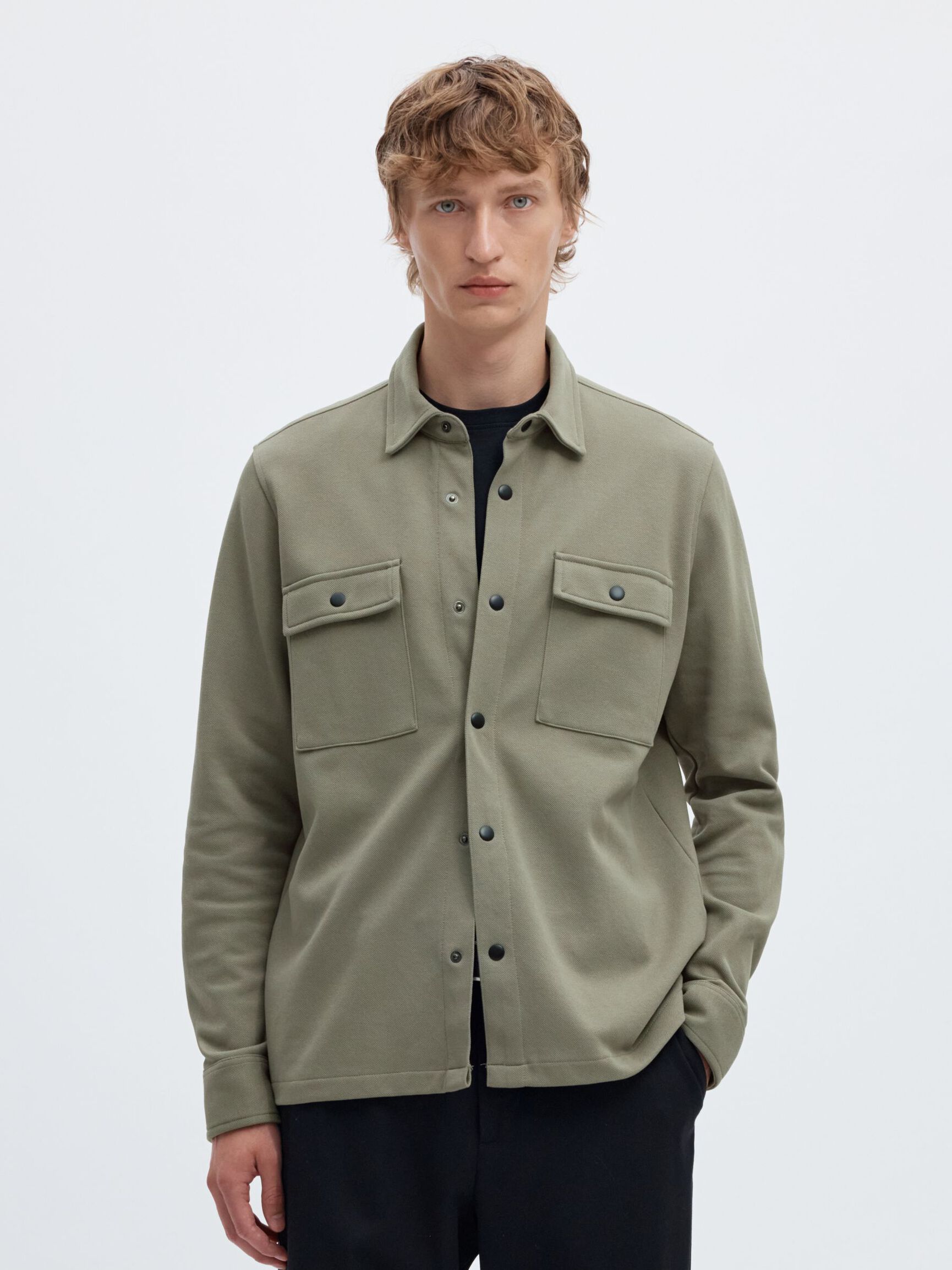 CLASSIC OVERSHIRT, Vetiver, highres