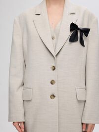 VISKOSEMIX OVERSIZED BLAZER, Dove, highres