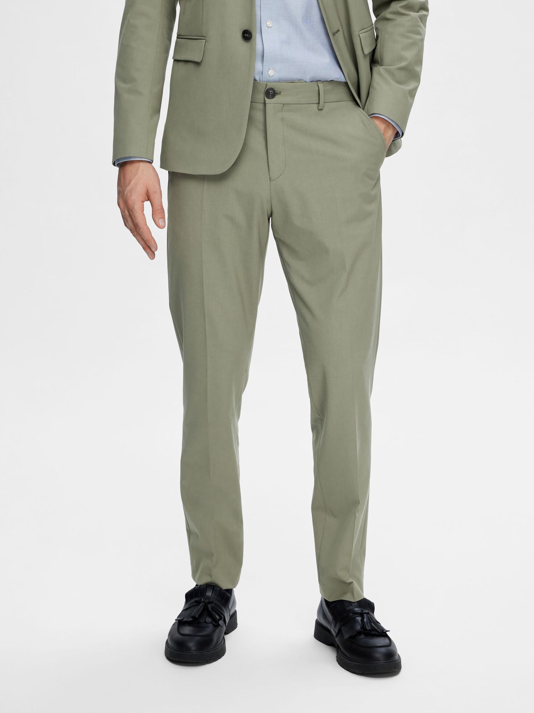175 SLIM FIT TROUSERS, Vetiver, highres