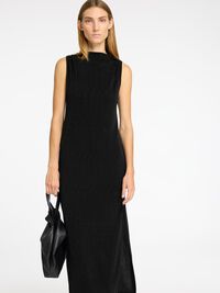GLITZER MAXIKLEID, Black, highres