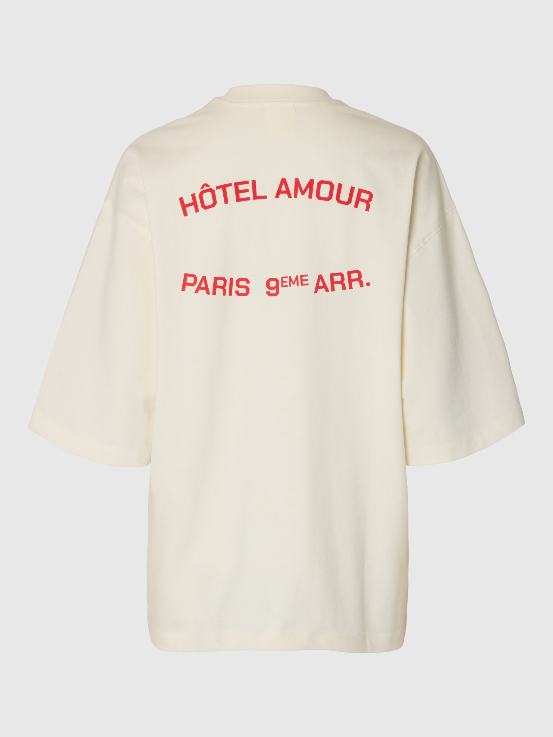 BOXY FIT CREWNECK T-SHIRT, Egret, highres