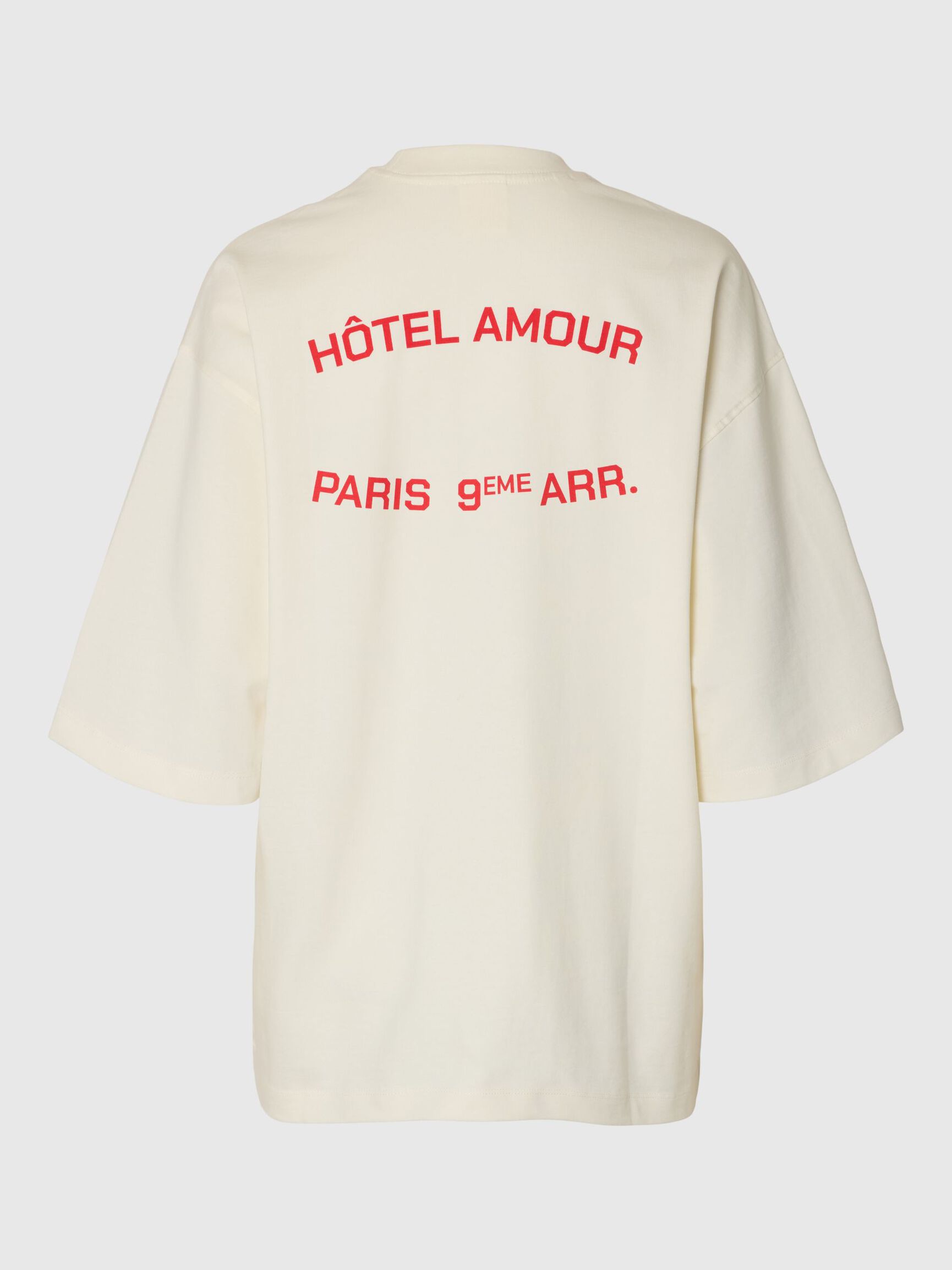 BOXY FIT CREWNECK T-SHIRT, Egret, highres