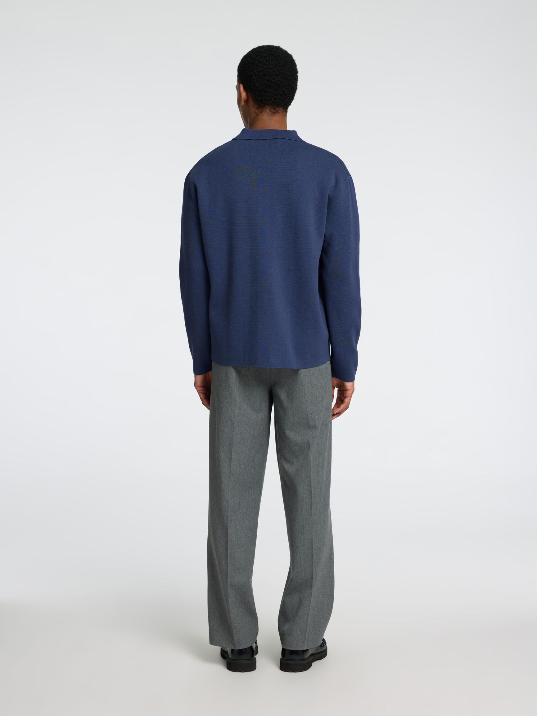 RELAXED FIT STRIKKET CARDIGAN, Oceana, highres