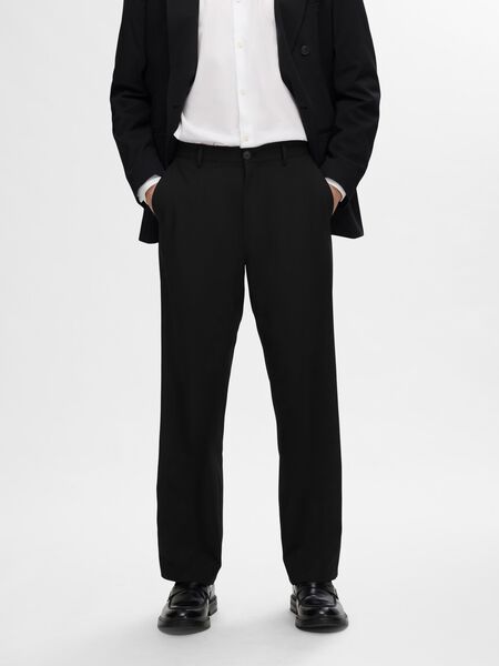 Selected LOOSE FIT TROUSERS, Black, highres - 16092595_Black_003.jpg