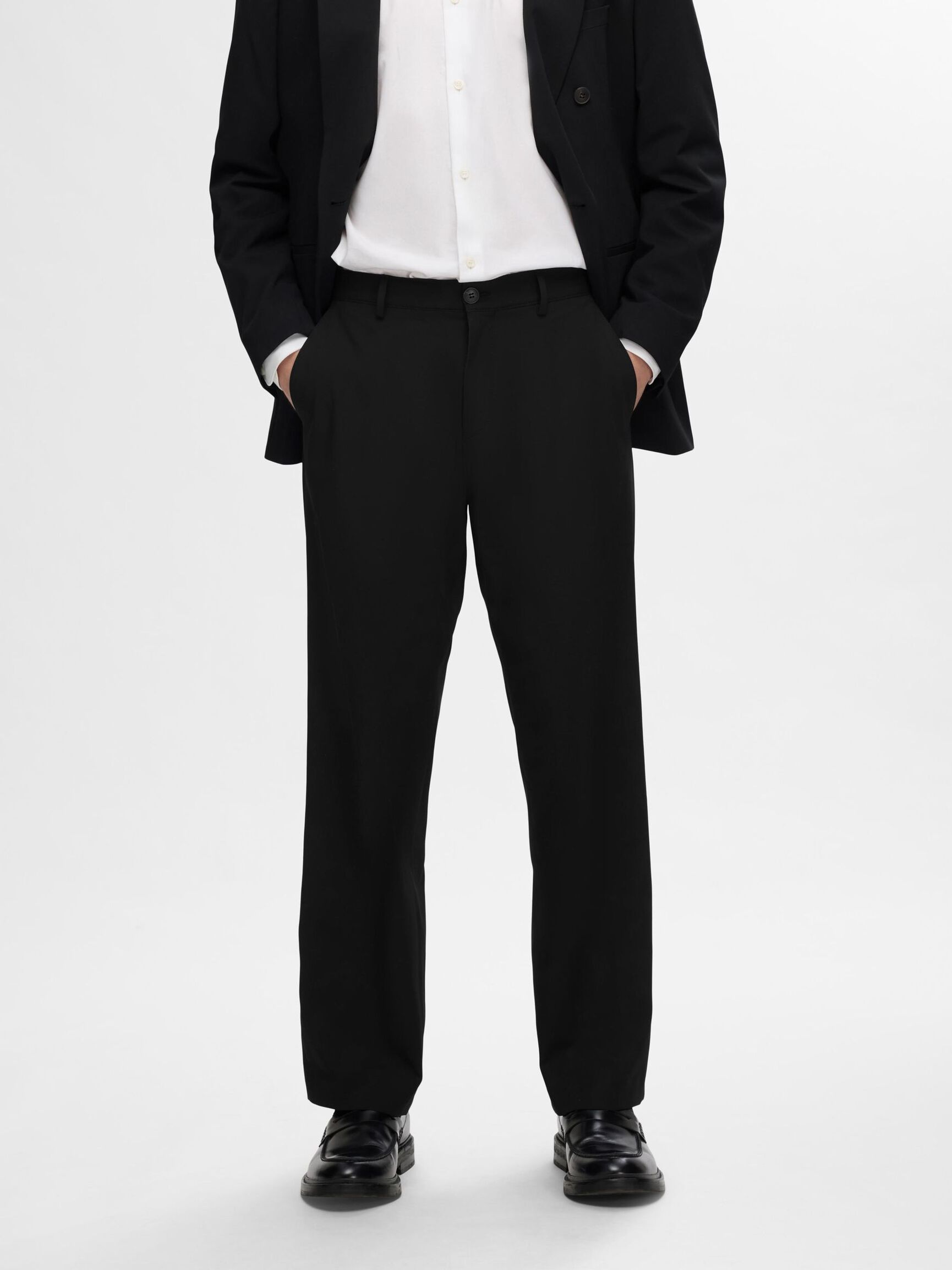 LOOSE FIT HOSE, Black, highres