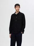 Selected LONG-SLEEVED LINEN BLEND OVERSHIRT, Black, highres - 16092244_Black_003.jpg