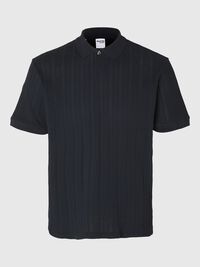 KURZÄRMELIGES BAUMWOLL POLO SHIRT, Sky Captain, highres