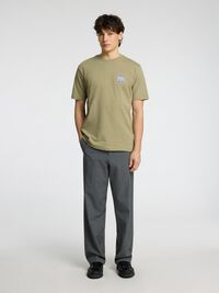 REGULAR FIT PRINT T-SHIRT, Vetiver, highres