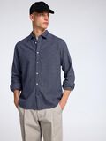 Selected LONG SLEEVED FLANNEL SHIRT, Medium Blue Denim, highres - 16095733_MediumBlueDenim_1143929_008.jpg