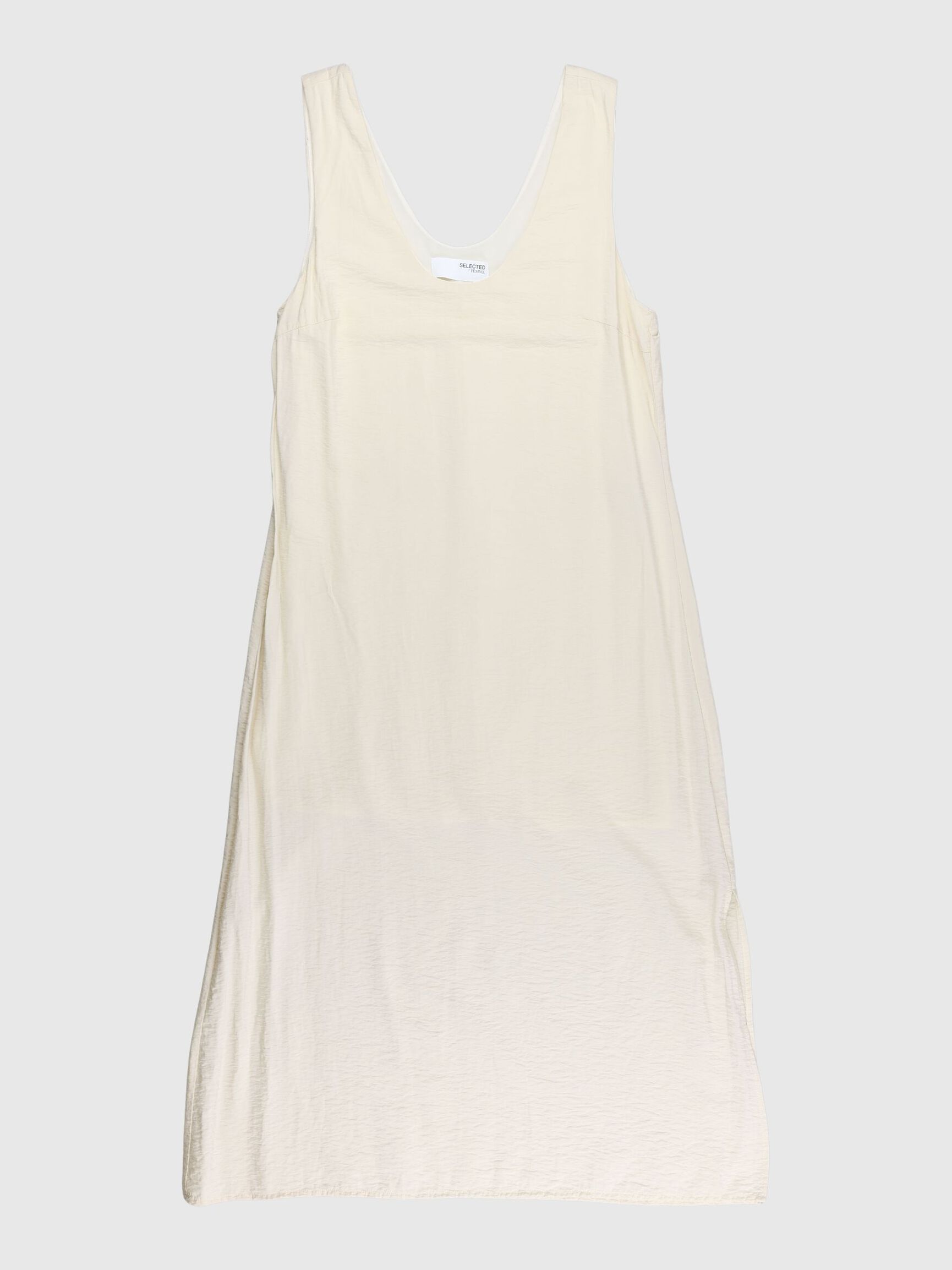 SLEEVELESS MIDI DRESS, Birch, highres