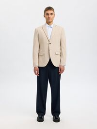EINREIHIGER SLIM FIT BLAZER, Sand, highres