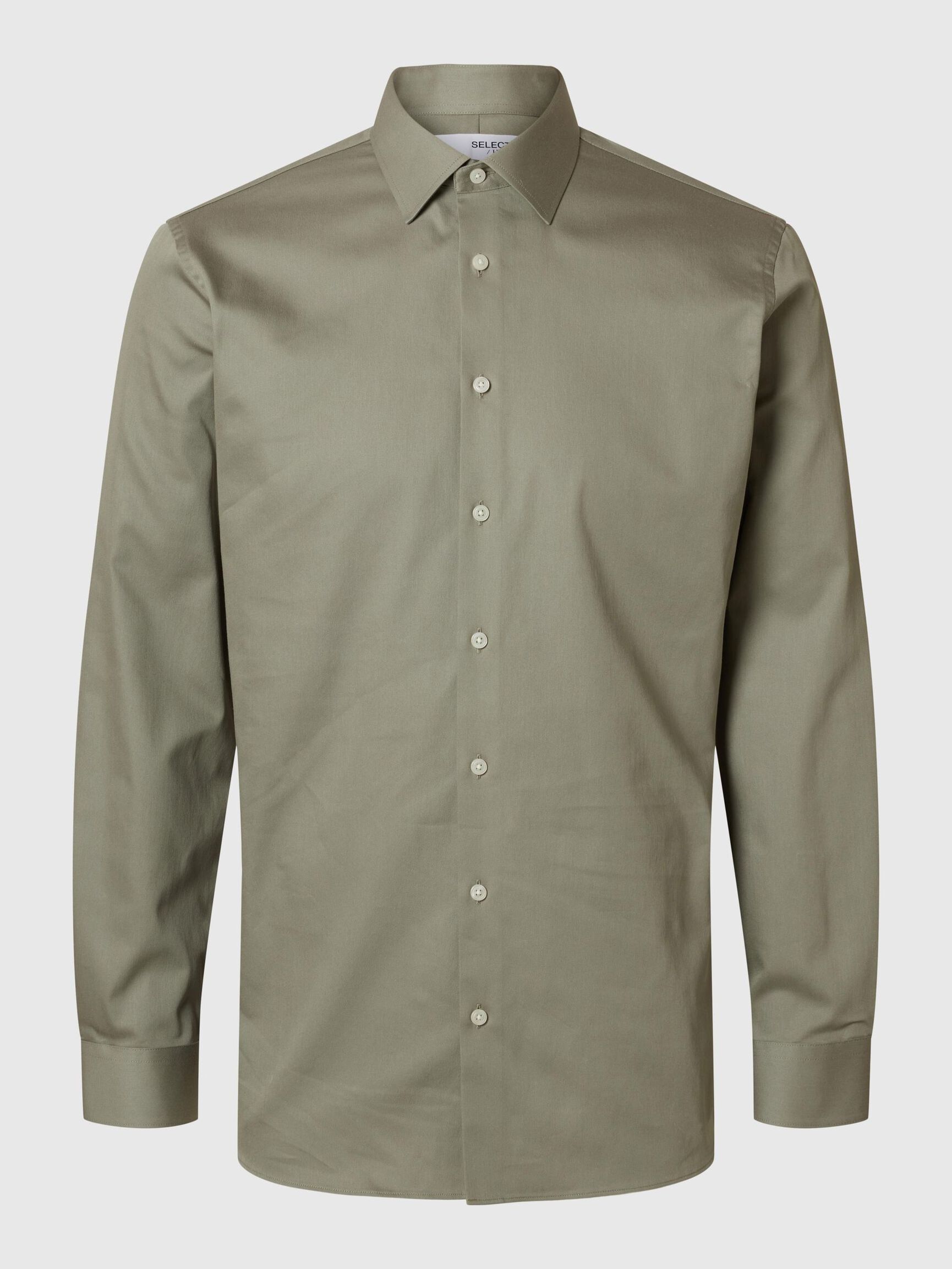 SLIM FIT SKJORTE, Vetiver, highres