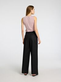 PRENDA SIN MANGAS TOP DE CUELLO EN PICO, Bleached Mauve, highres