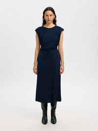 VISCOSE MAXI-JURK, Dark Sapphire, highres