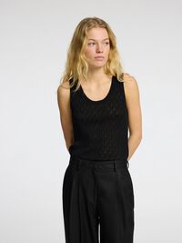 STRICK OBERTEIL, Black, highres