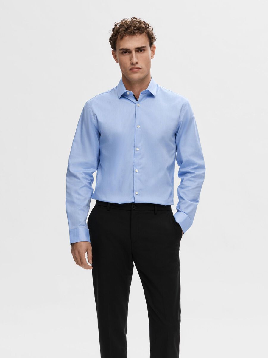 Selected SLIM FIT SHIRT, Light Blue, highres - 16058640_LightBlue_003.jpg