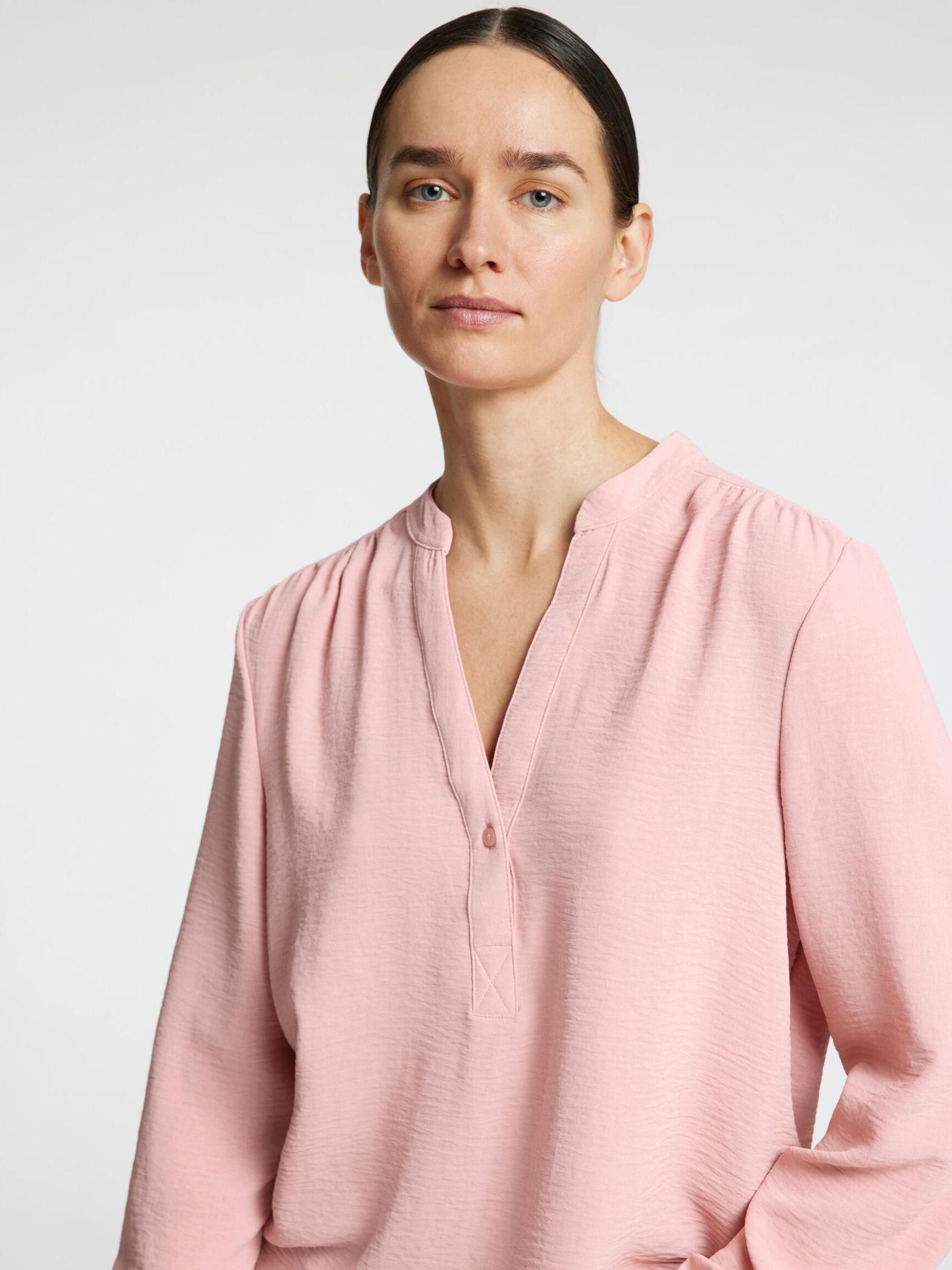 LONG-SLEEVED BLOUSE, Pale Mauve, highres