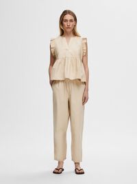 BAUMWOLL HIGH WAIST HOSE, Humus, highres