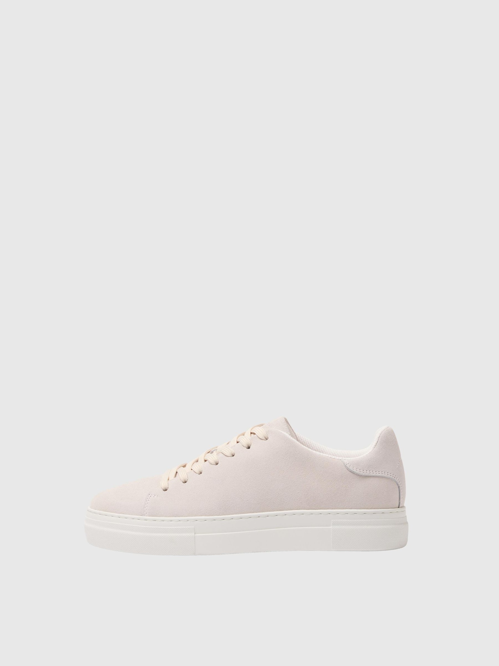 CHUNKY SUEDE TRAINERS, White, highres