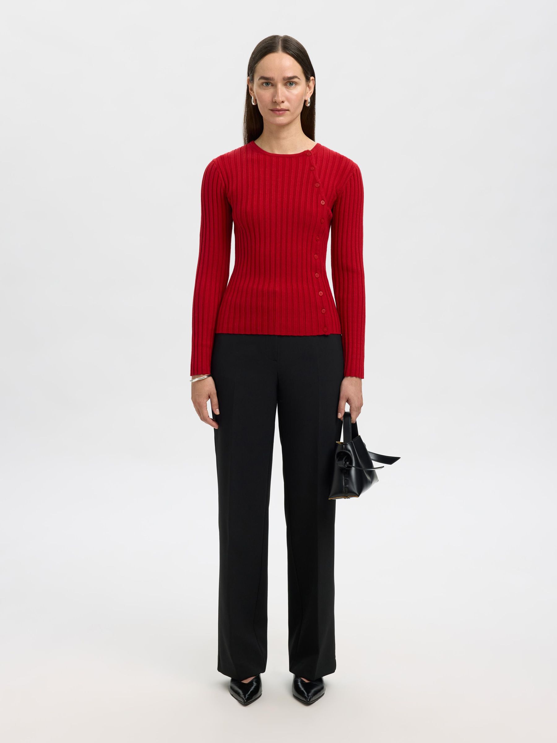 VISCOSE BLEND KNIT, Equestrian Red, highres