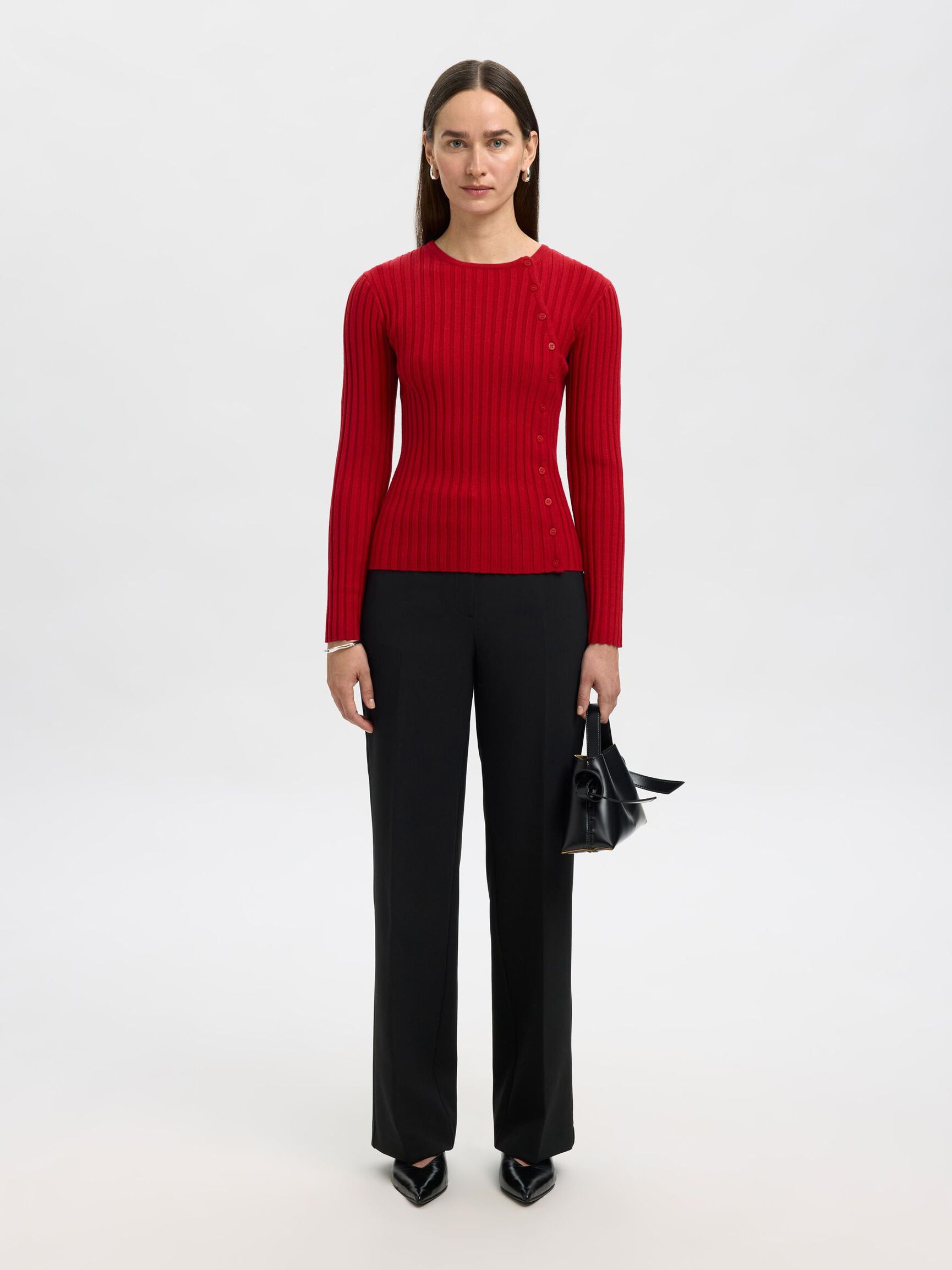 VISCOSE BLEND KNIT, Equestrian Red, highres