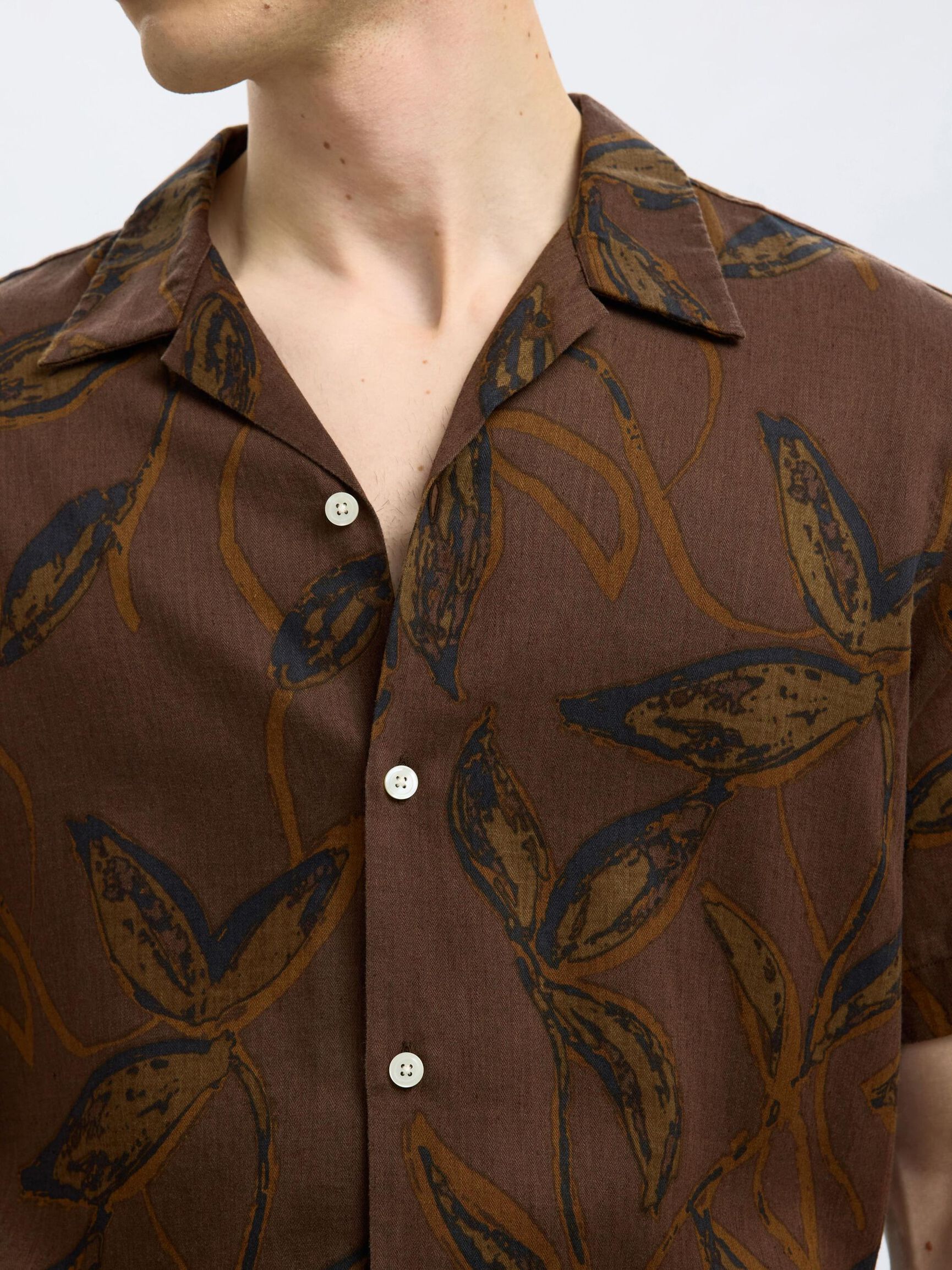 PRINTED SHORT SLEEVED SHIRT, Demitasse, highres