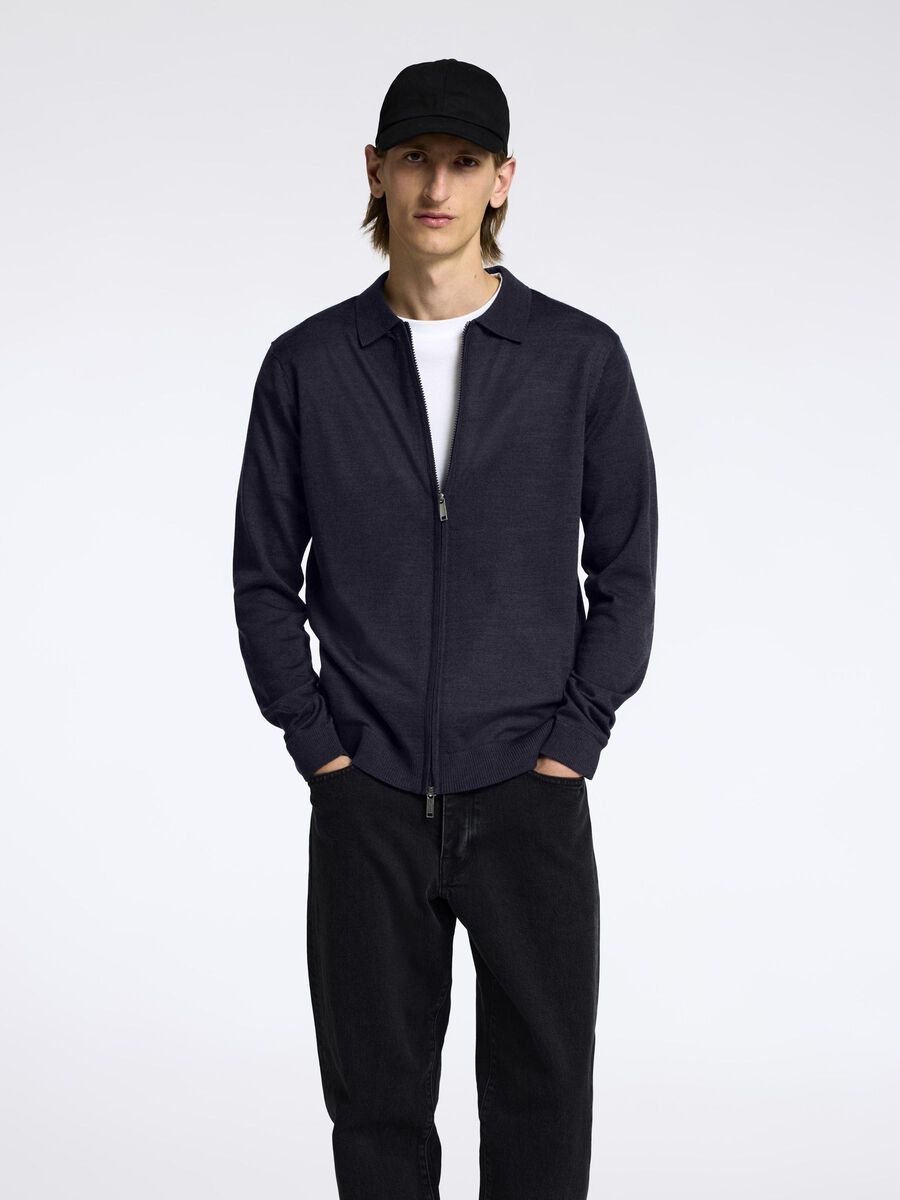 Selected WOLMIX VEST MET RITS, Dark Sapphire, highres - 16097977_DarkSapphire_003.jpg