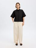 Selected CROPPED OVERHEMD MET KORTE MOUWEN, Black, highres - 16096998_Black_005.jpg