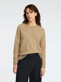 WOLLMIX JUMPER, Sepia Tint, highres