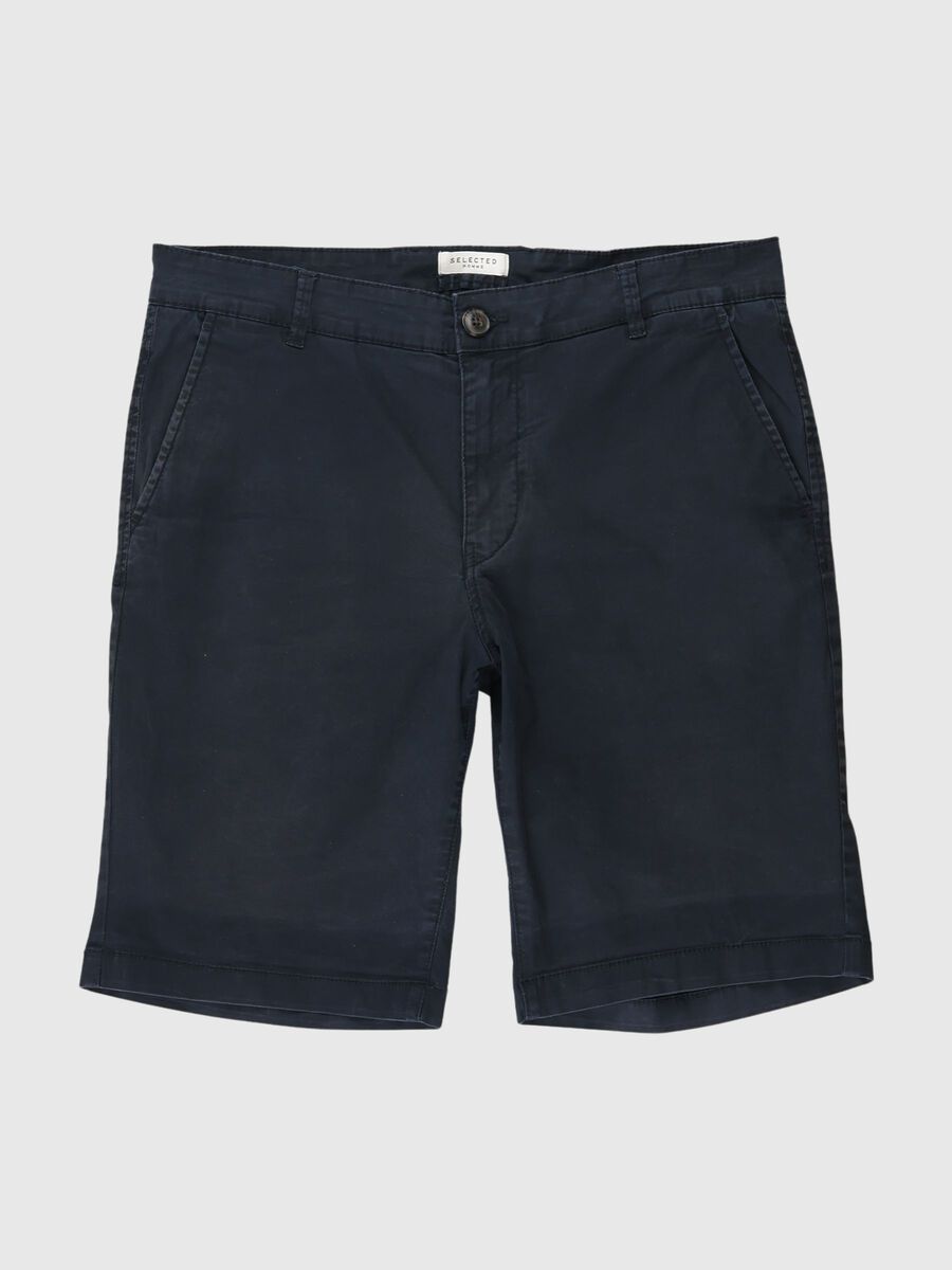 Product tile image - SLHPARIS REGULAR FIT CHINO SHORTS, Black | 80000406_Black