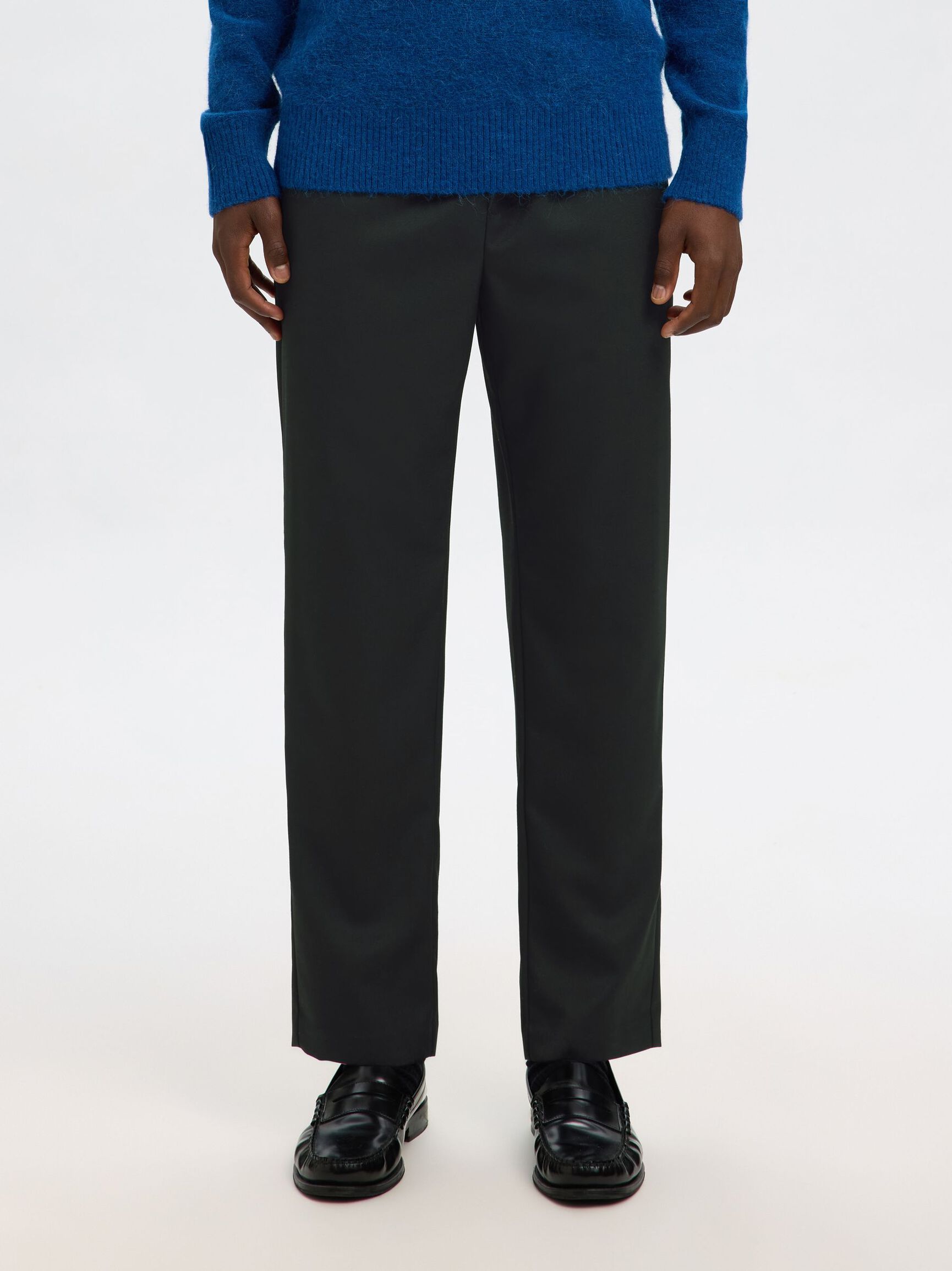 196 STRAIGHT-LEG BROEK, Black, highres
