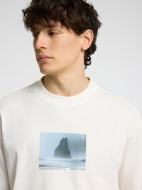 IMPRIMÉ T-SHIRT RAS DU COU, Egret, highres