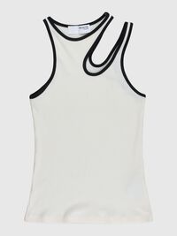 CUT-OUT DETAIL TOP, Snow White, highres