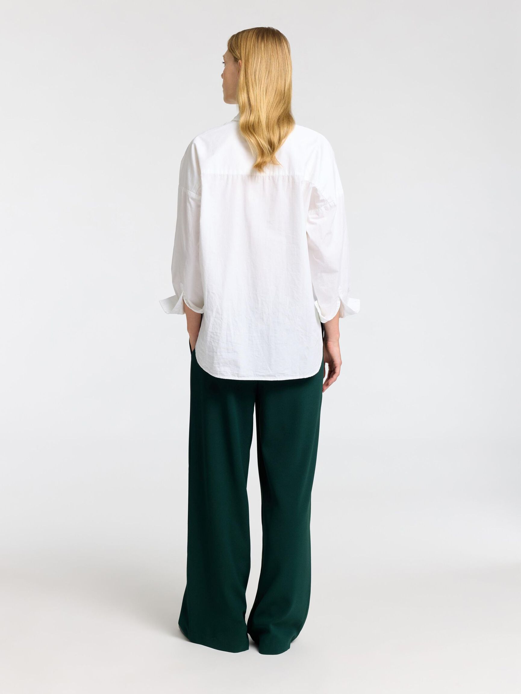 CLASSIC WIDE-LEG TROUSERS, Scarab, highres