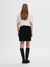JERSEY MINI SKIRT, Black, highres
