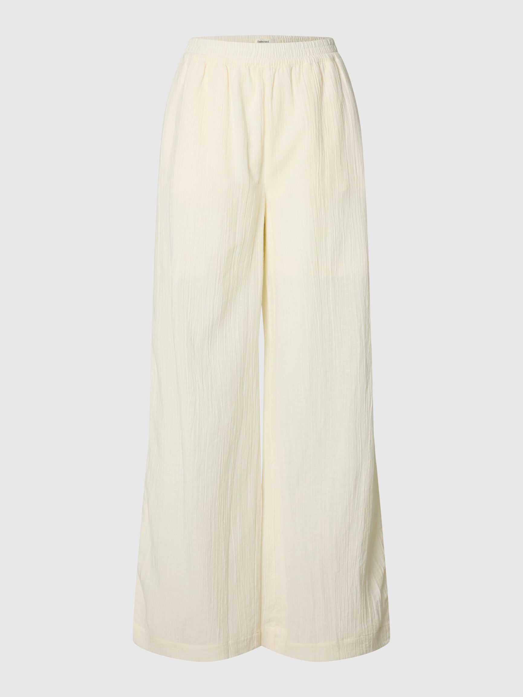 PANTALONI GAMBA AMPIA, Egret, highres
