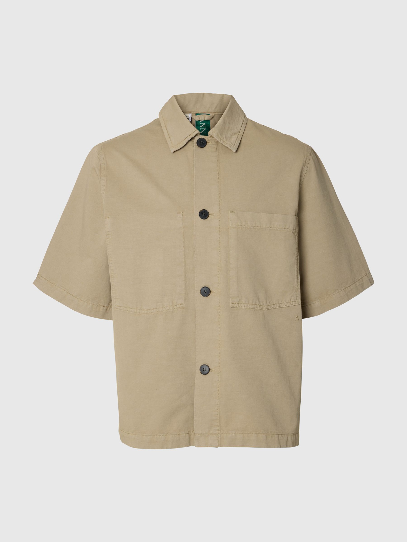 RELAXED FIT OVERSHIRT, Weathered Teak, highres