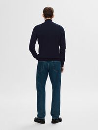 ZIP-UP CARDIGAN, Navy Blazer, highres