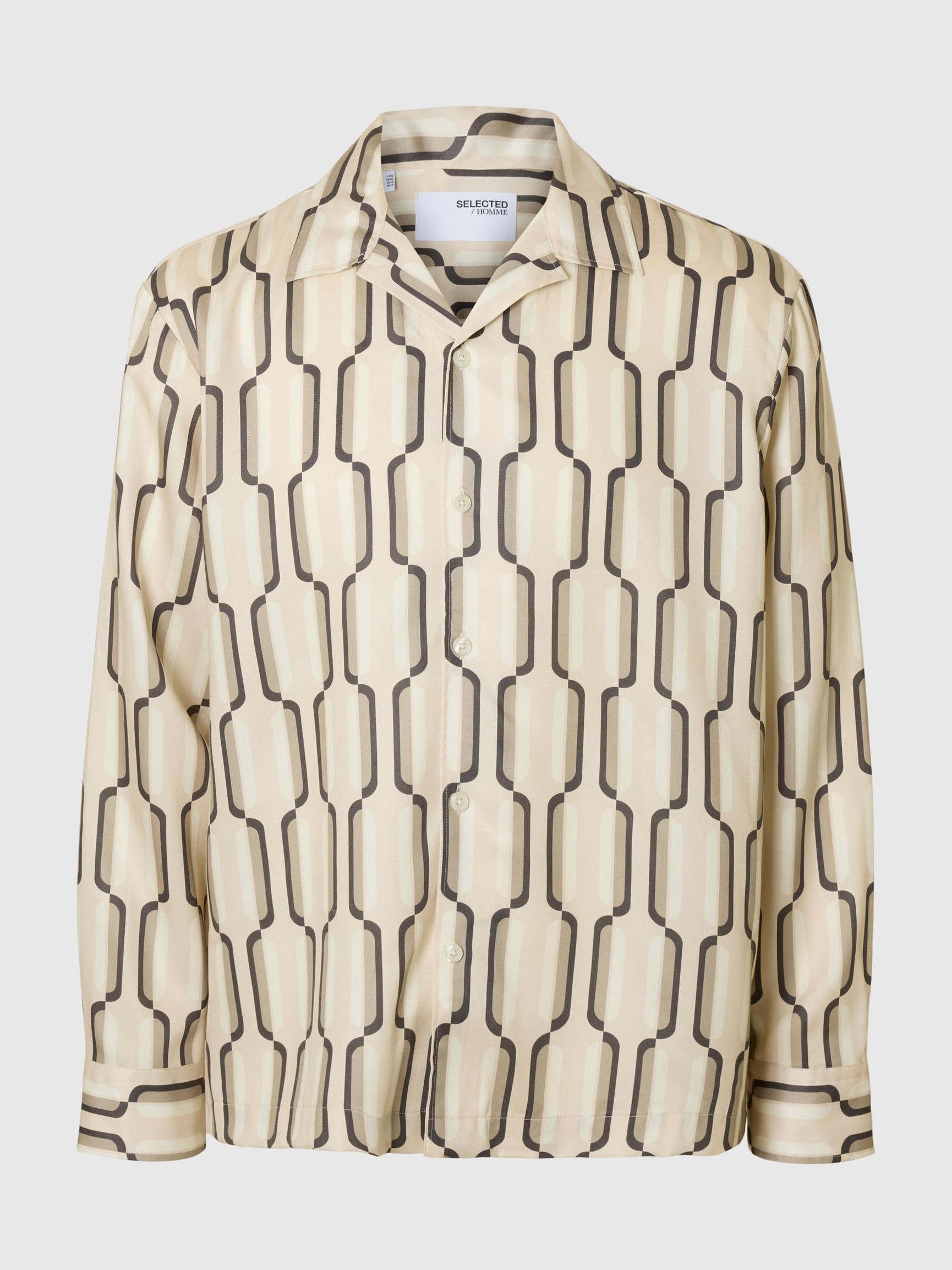 PRINTED LONG SLEEVED SHIRT, Angora, highres