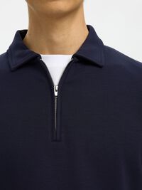 POLO STYLE SWEATSHIRT, Sky Captain, highres