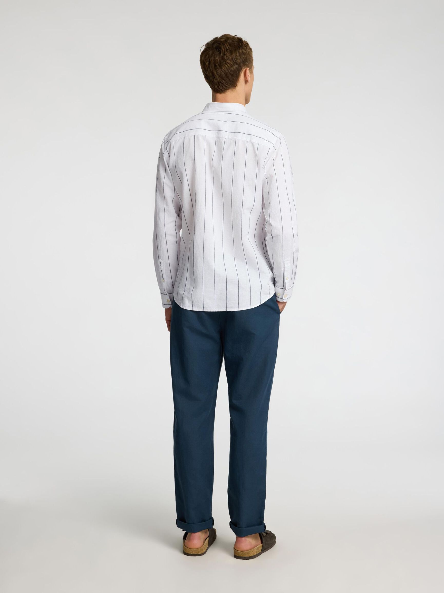 COUPE SLIM CHEMISE, White, highres