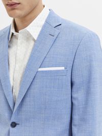 SLIM FIT EINREIHIGER BLAZER, Light Blue, highres