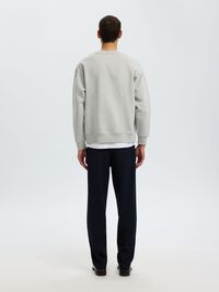 RELAXED FIT SWEATSHIRT, Light Grey Melange, highres